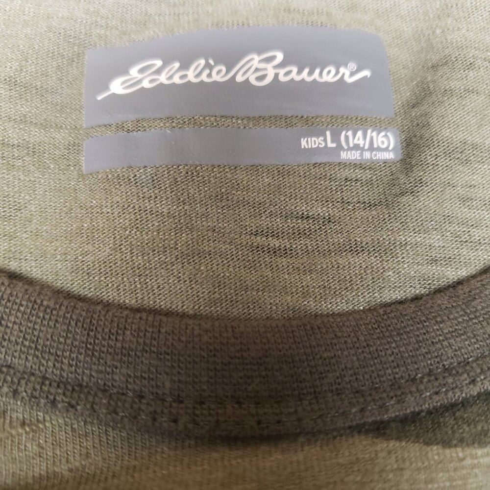 Eddie Bauer Boys Short Sleeve Camo Shirt – Size L (14/16) - Picture 7 of 9